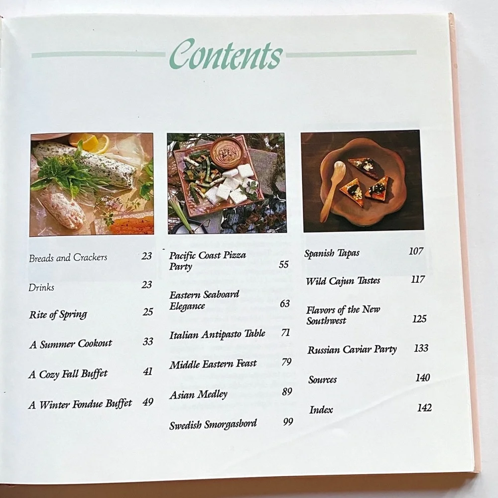Hors D’Oeuvres: Festive & Elegant Party Menus | Hardcover Cookbook